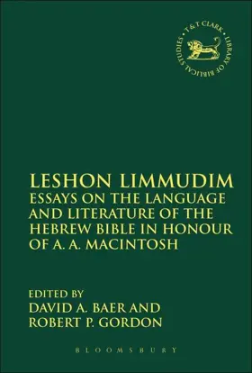 Leshon Limmudim: Essays on the Language and Literature of the Hebrew Bible in Honour of A.A. Macintosh
