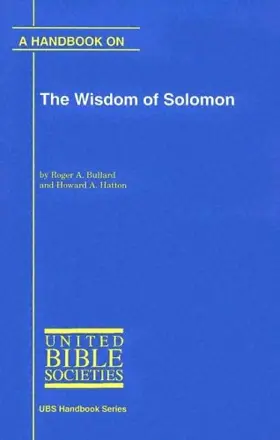 Handbook on the Wisdom of Solomon 