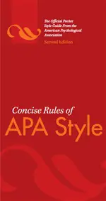  Concise Rules of APA Style (Concise Rules of the American Psychological Association (APA) Style) Spiral-bound – 