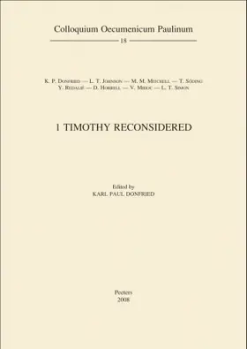1 Timothy Reconsidered 