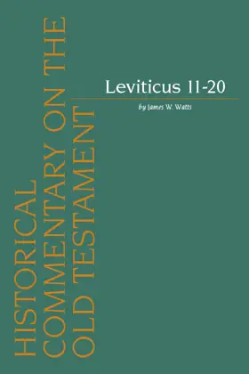 Leviticus, Volume 2: Chapters 11–20