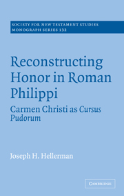 Reconstructing Honor in Roman Philippi: Carmen Christi as Cursus Pudorum