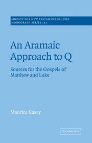 An Aramaic approach to Q: sources for the gospels of Matthew and Luke