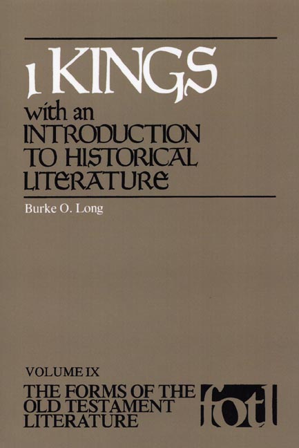 1 Kings, with an Introduction to Historical Literature 